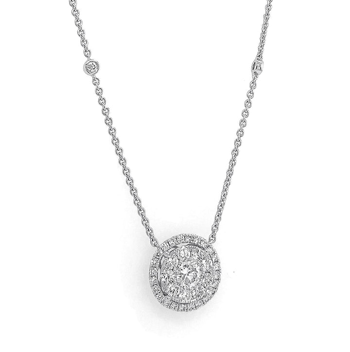 18kt White Gold Diamond Pendant