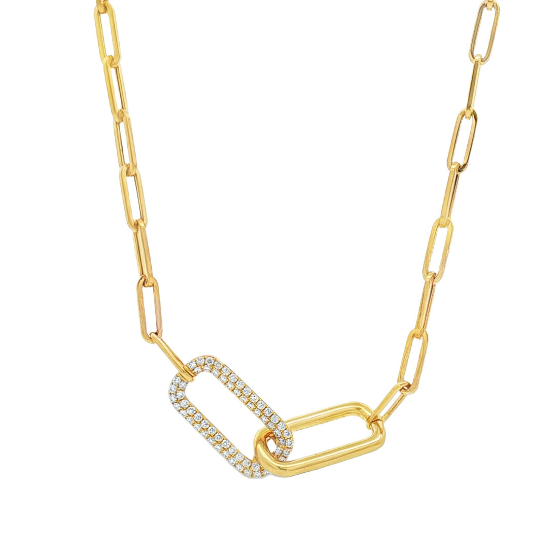 18kt Yellow Gold Diamond Necklace