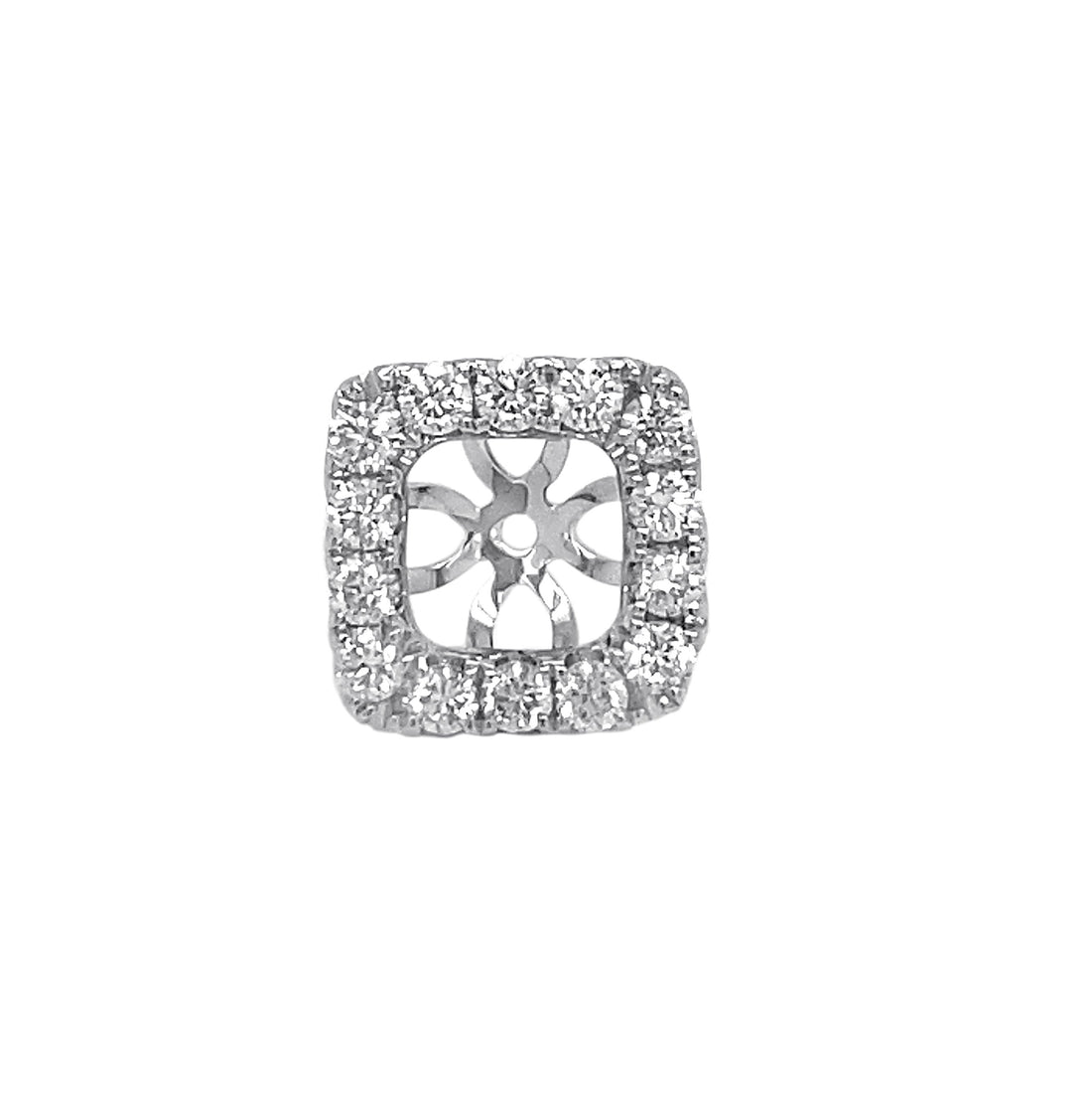 18kt White Gold Diamond Earrings