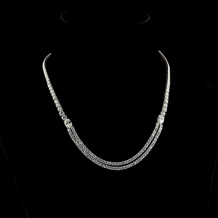 14kt White Gold Lab Diamond Necklace