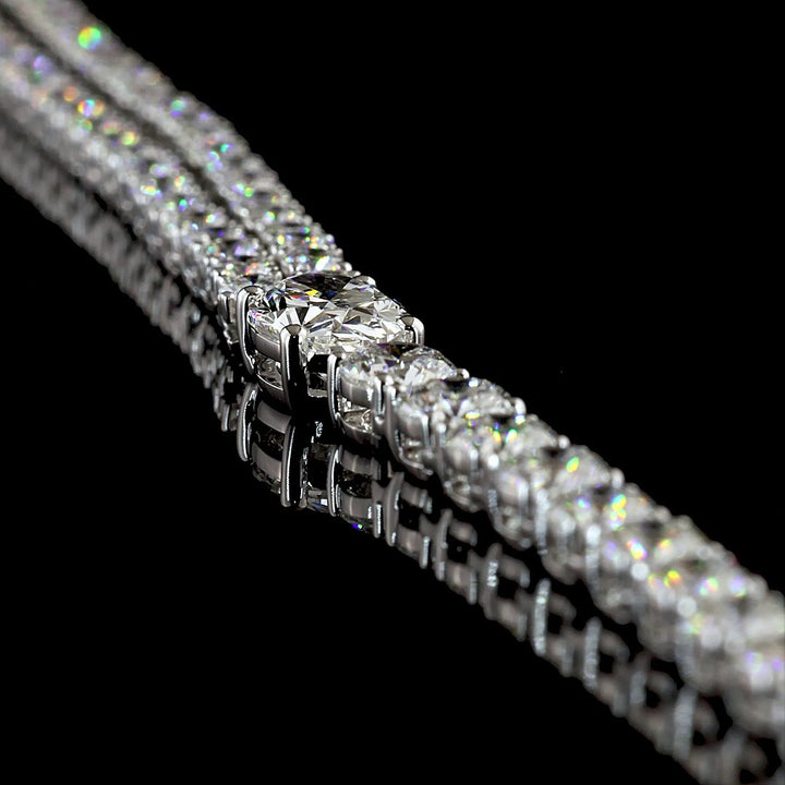 14kt White Gold Lab Diamond Necklace
