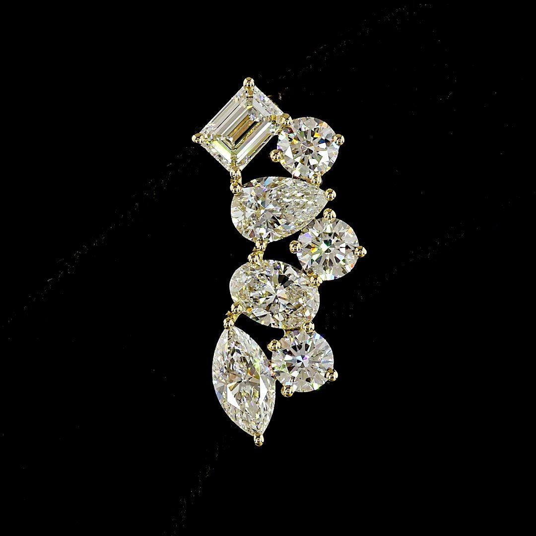14kt Yellow Gold Lab Diamond Earrings