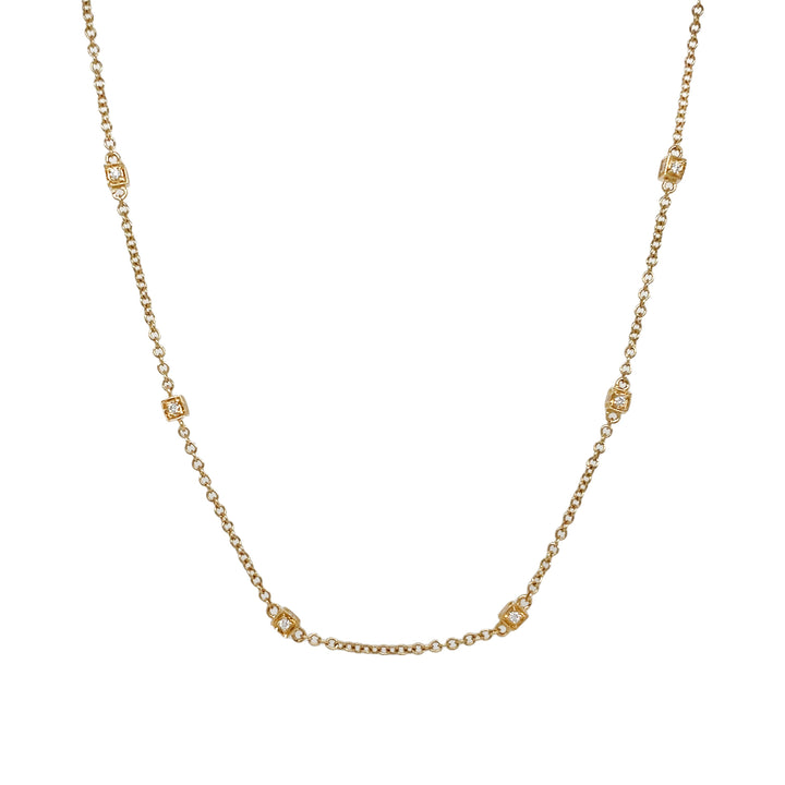 18kt Yellow Gold Diamonds-by-the Inch Necklace