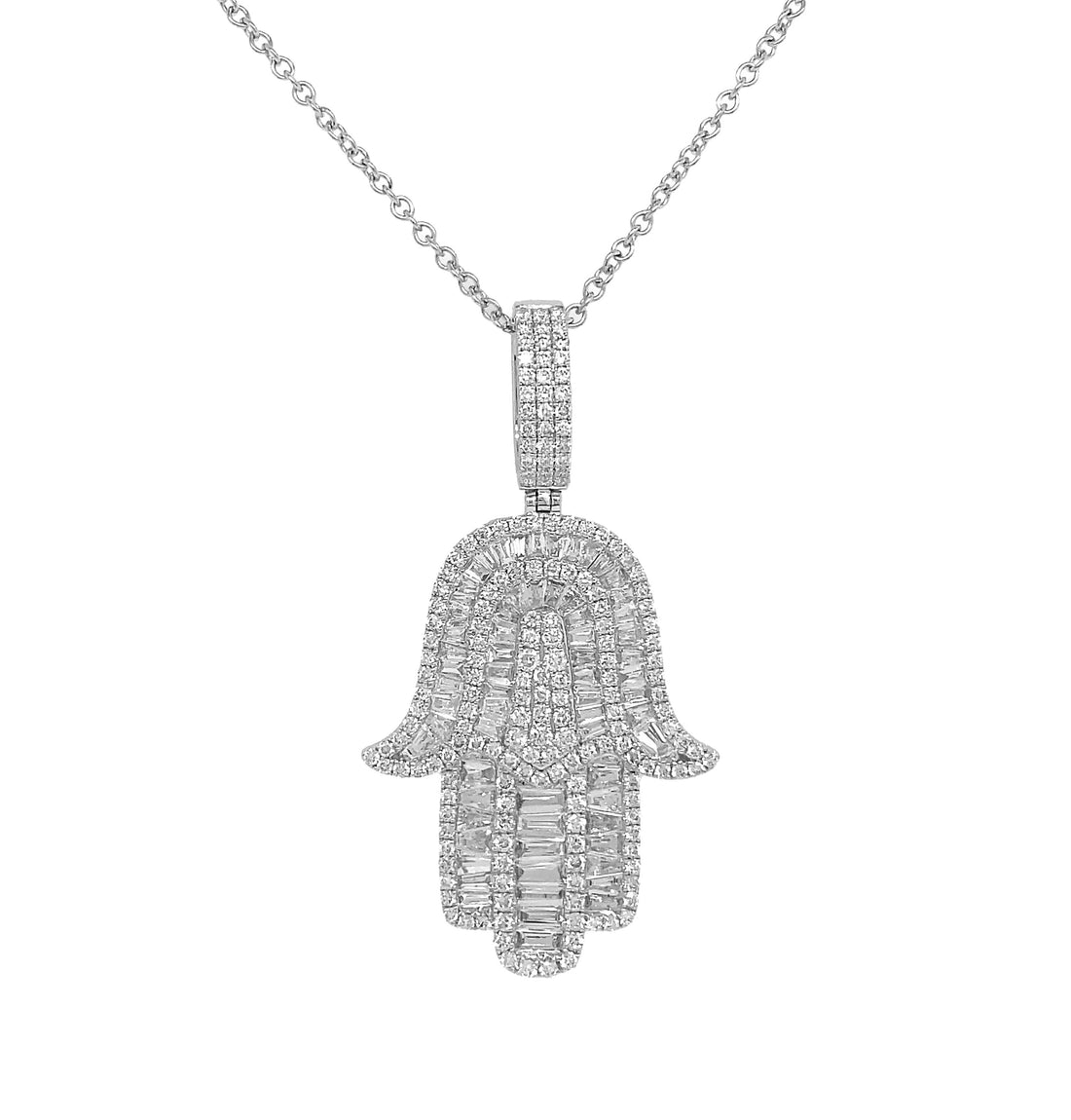 18kt White Gold Diamond Pendant