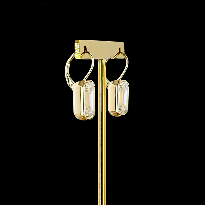 14kt Yellow Gold Lab Diamond Earrings