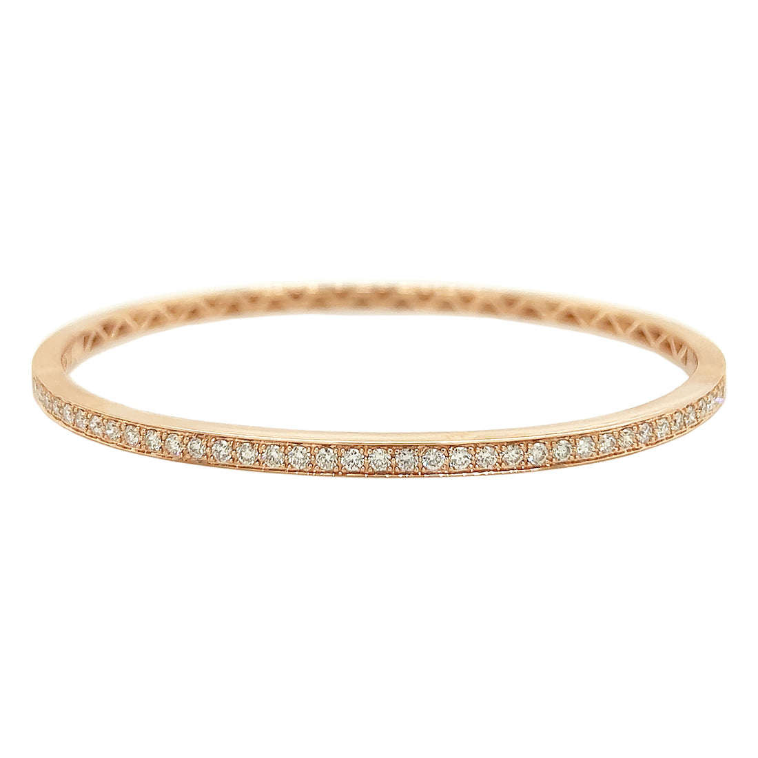 18kt Rose Gold Diamond Bangle