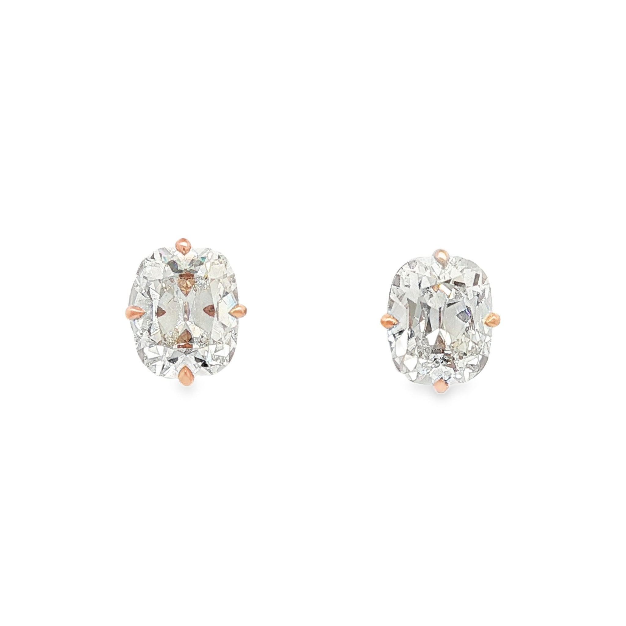 18kt Rose Gold Lab Diamond Studs