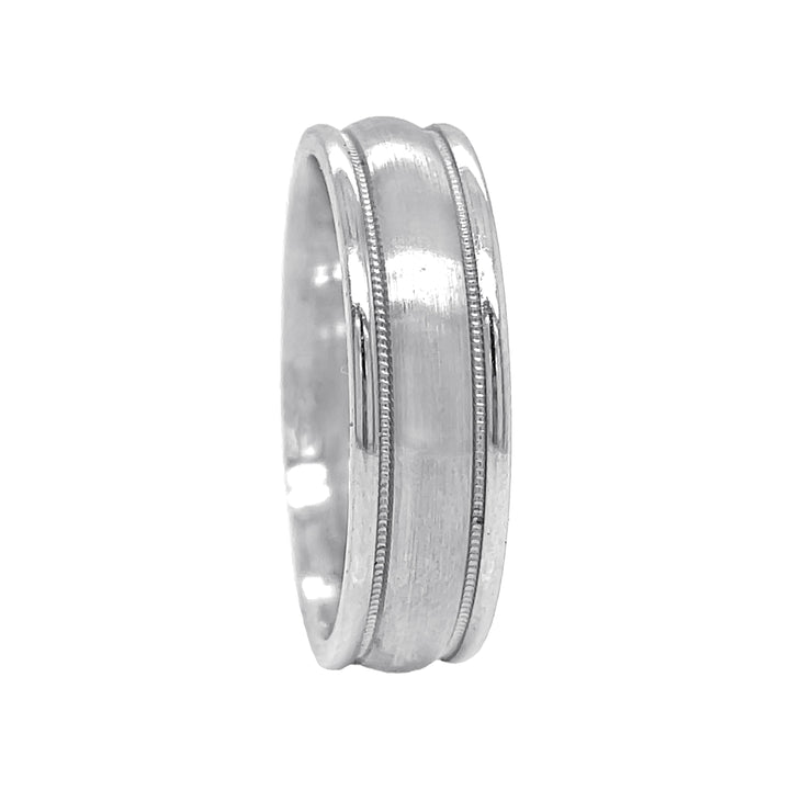 14kt White Gold Men's Wedding Band