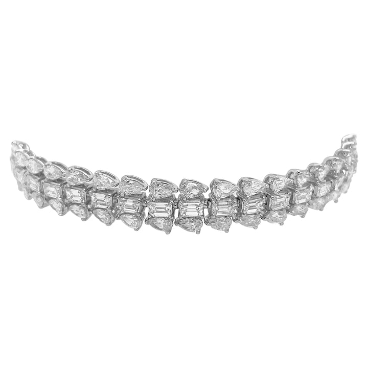 18kt White Gold  Diamond Tennis Bracelet