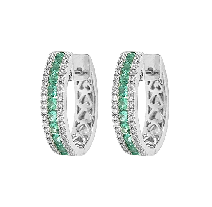 18kt White Gold Diamond Earrings
