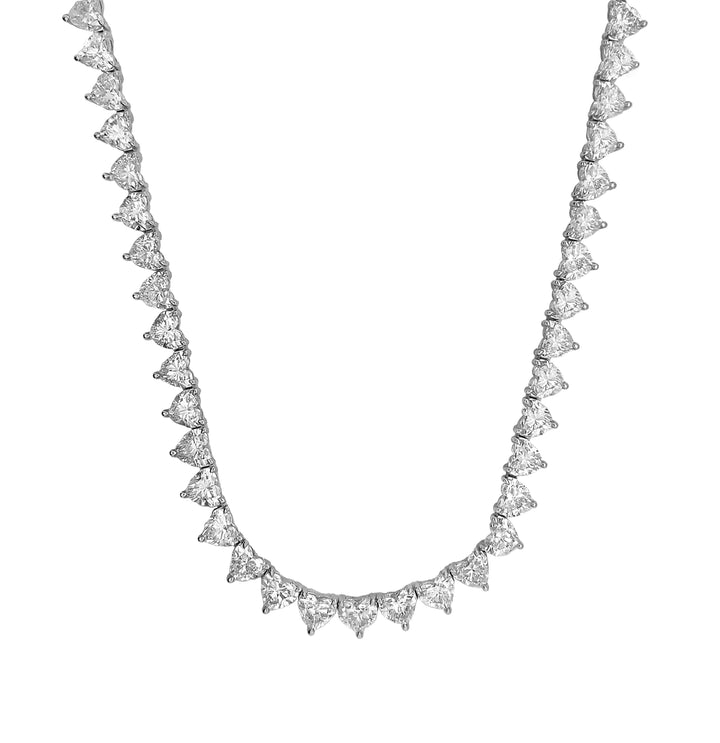 18kt White Gold Diamond Tennis Necklace