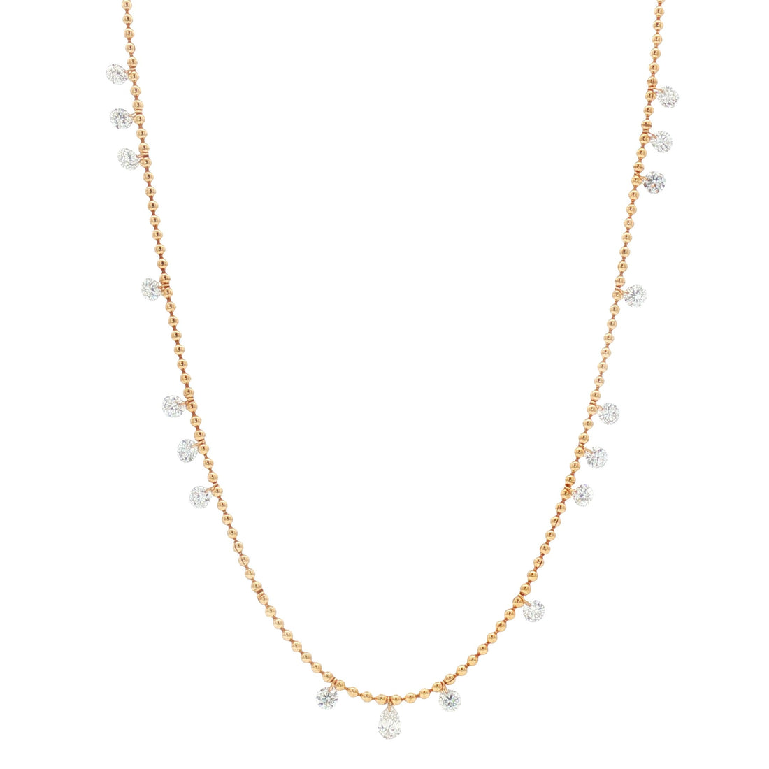 14kt Yellow Gold Lab Diamond Necklace