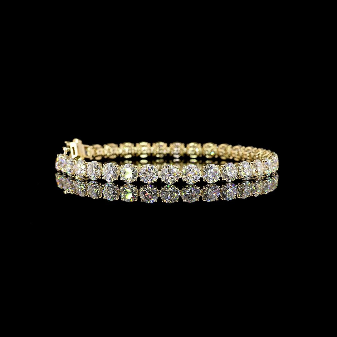 14kt White Gold Lab Diamond Tennis Bracelet