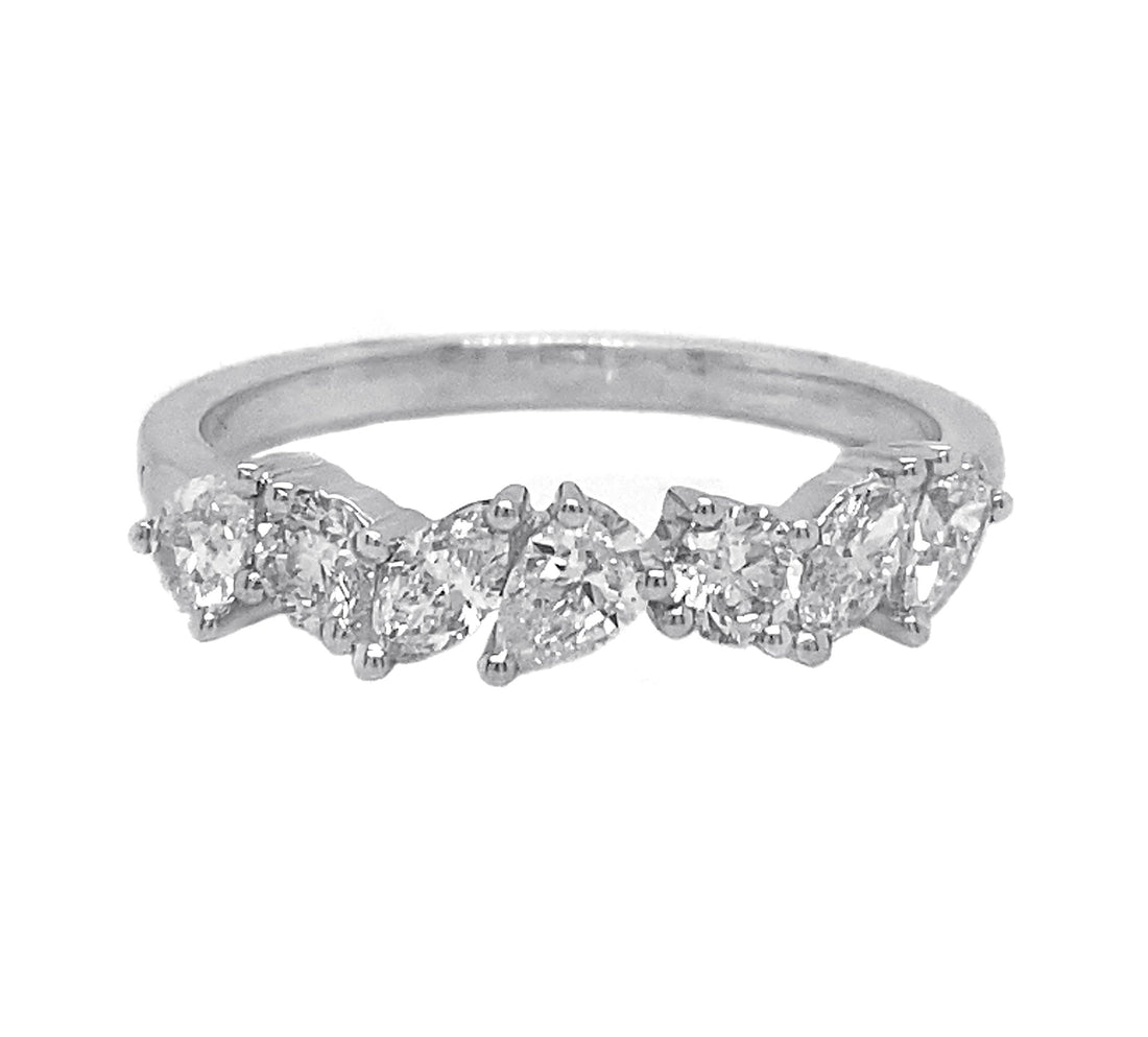 18kt White Gold Diamond Band