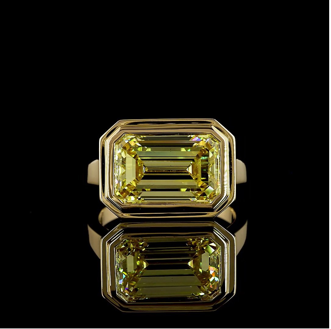 14kt Yellow Gold Lab Diamond Ring