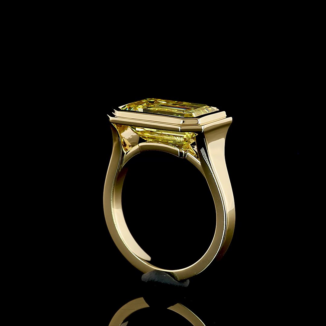 14kt Yellow Gold Lab Diamond Ring