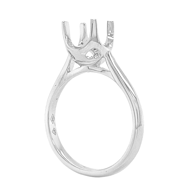 18kt White Gold Diamond Semi Mount
