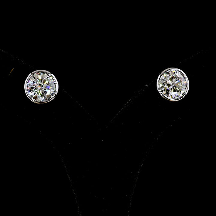 14kt White Gold Lab Diamond Studs