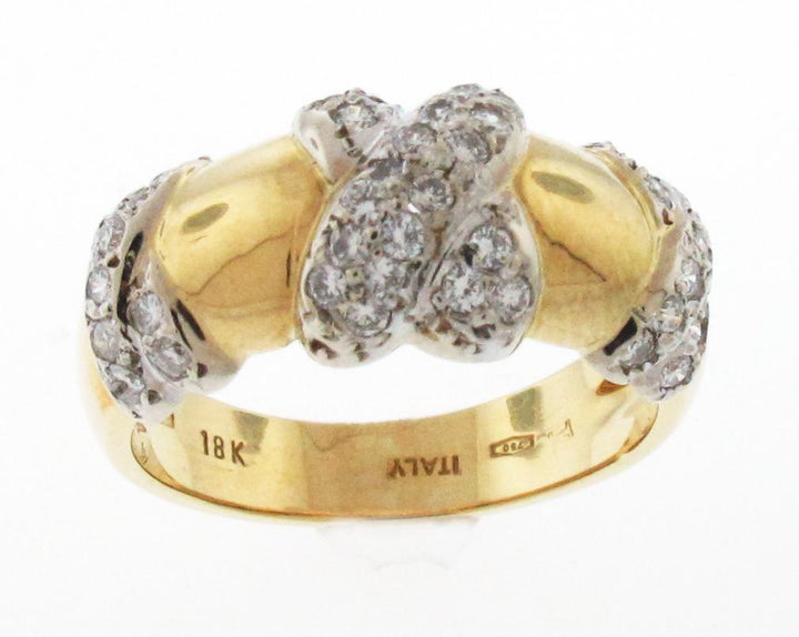 18kt Yellow Gold Diamond Ring