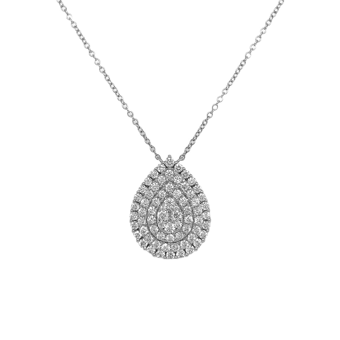 18kt White Gold Diamond Pendant