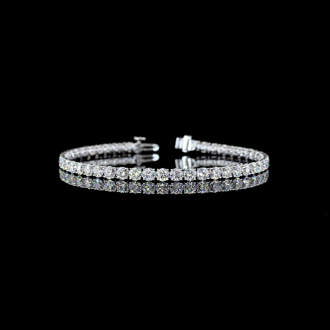 14kt White Gold Lab Diamond Tennis Bracelet
