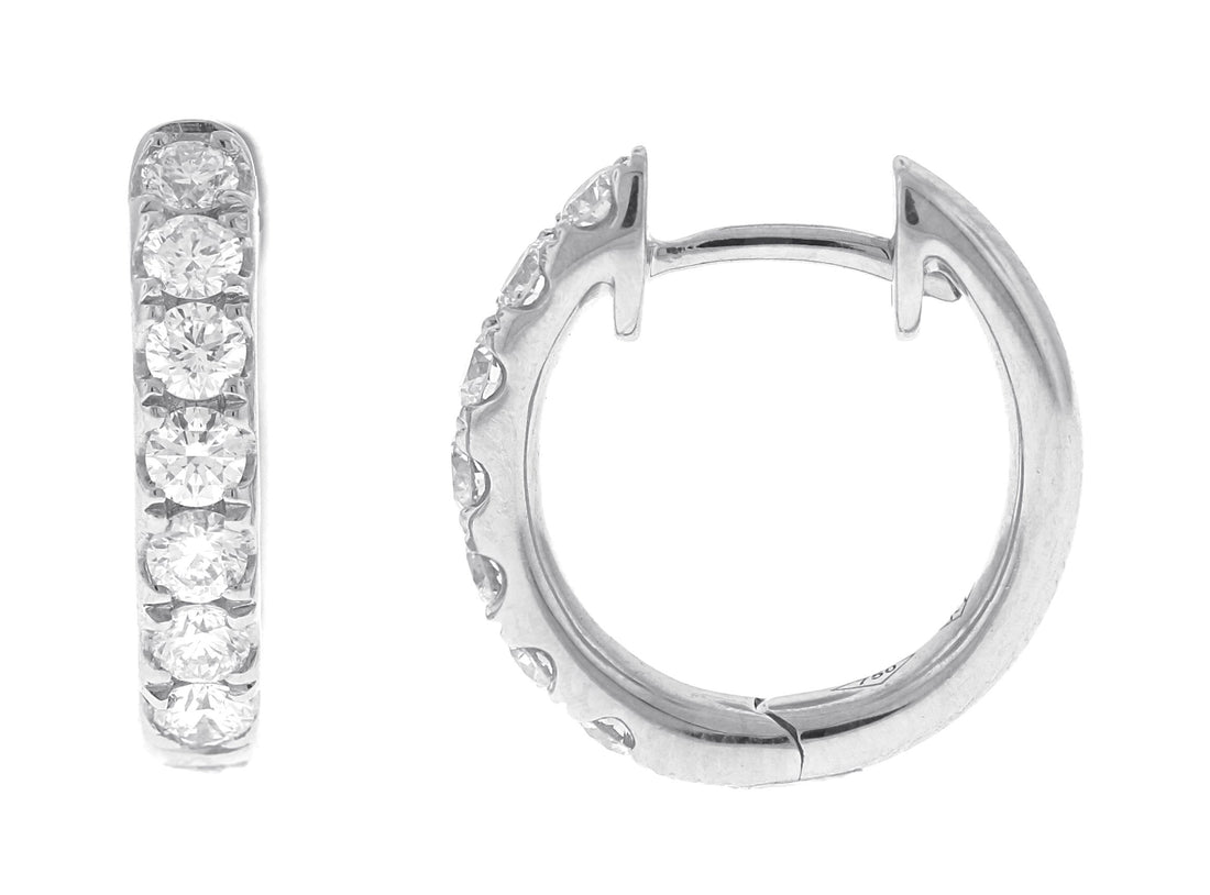 14kt White Gold Diamond Earrings