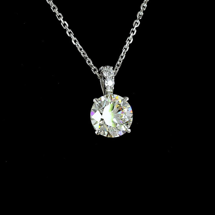 14kt White Gold Lab Diamond Pendant