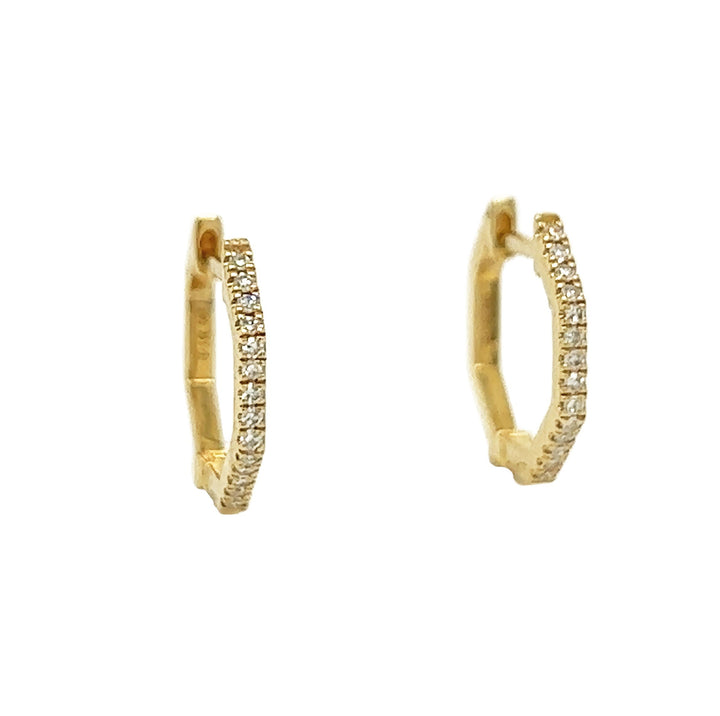 14kt Yellow Gold Diamond Earrings