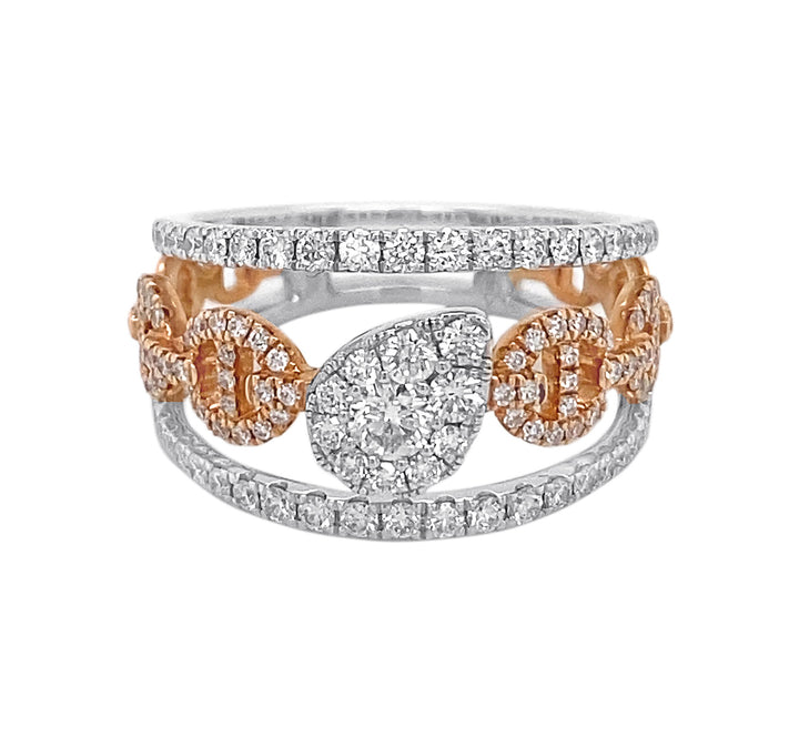 18kt Rose Gold Diamond Ring