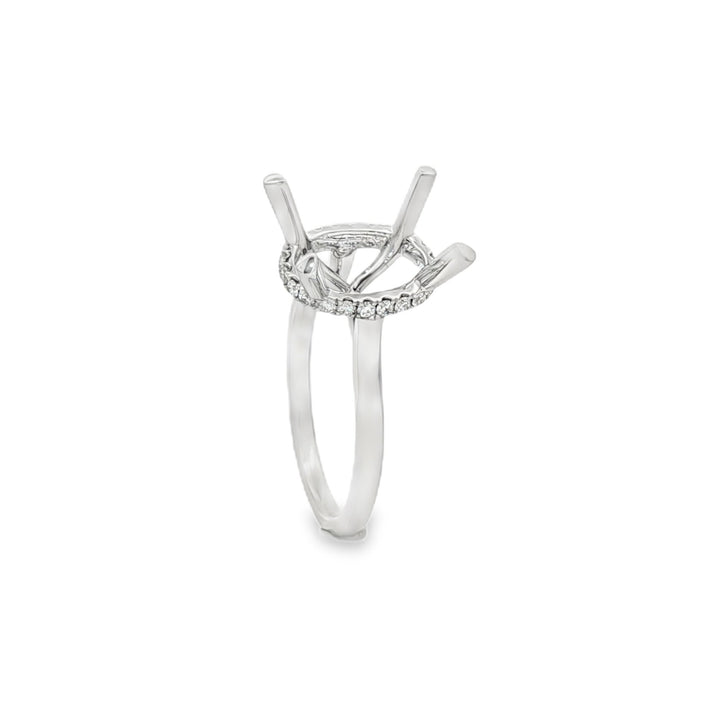 18kt White Gold Diamond Semi-Mount
