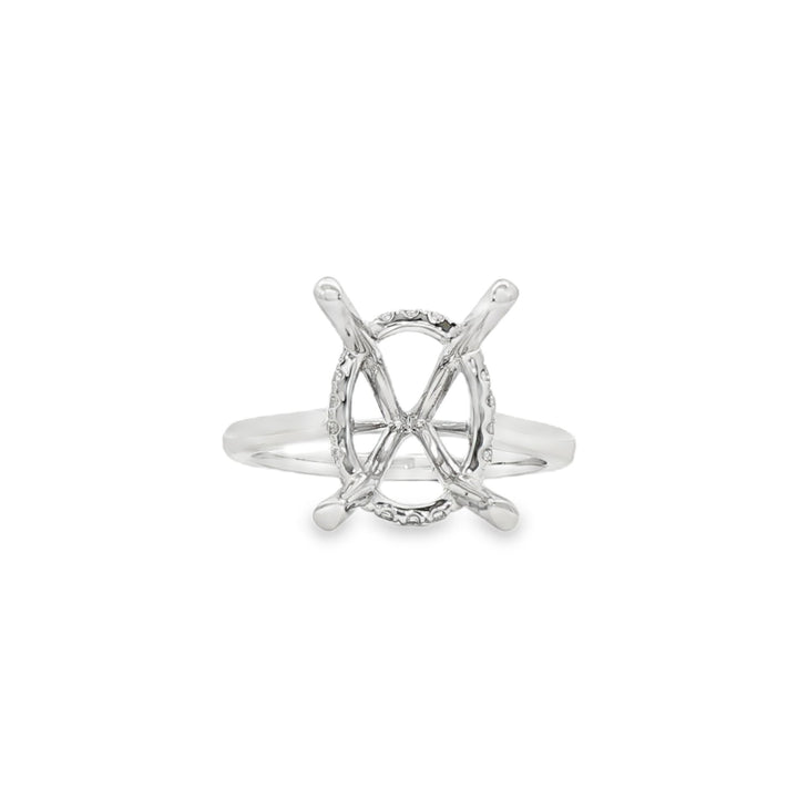 18kt White Gold Diamond Semi-Mount