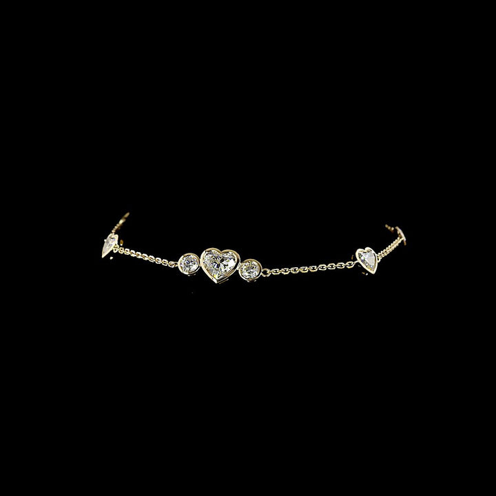 14kt Yellow Gold Lab Diamond Bracelet