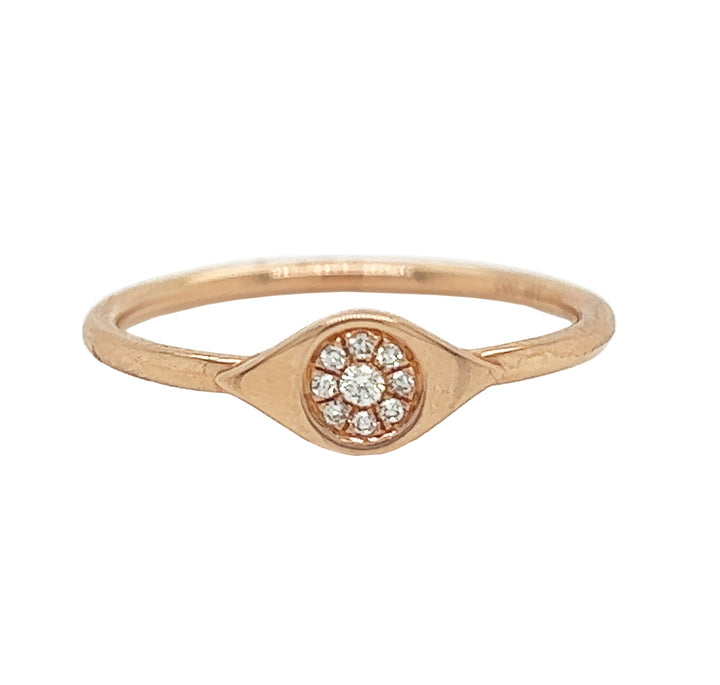 14kt Rose Gold Diamond Ring