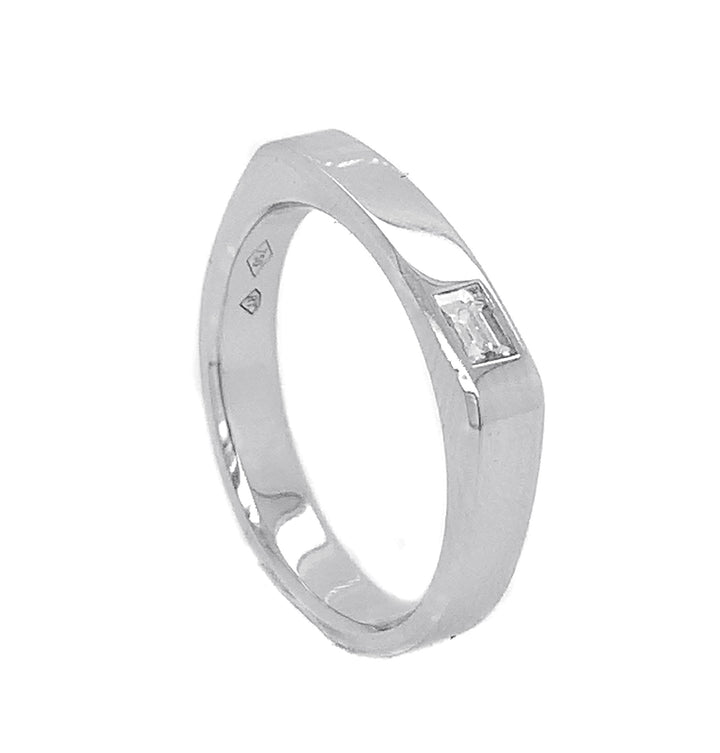 18kt White Gold Diamond Band