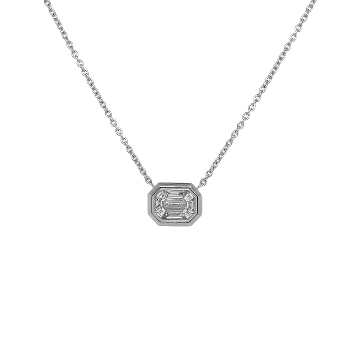 18kt White Gold Diamond Pendant