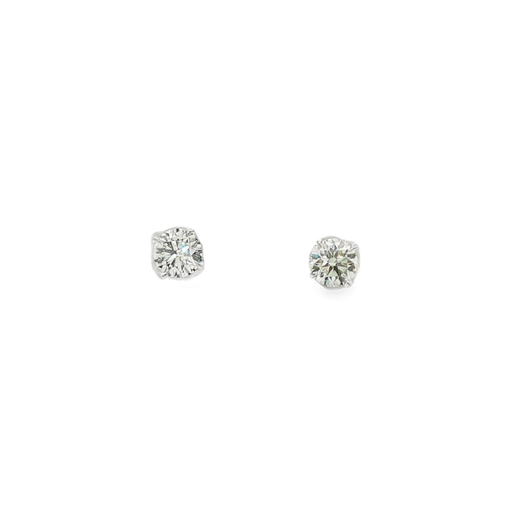 18kt White Gold Diamond Studs