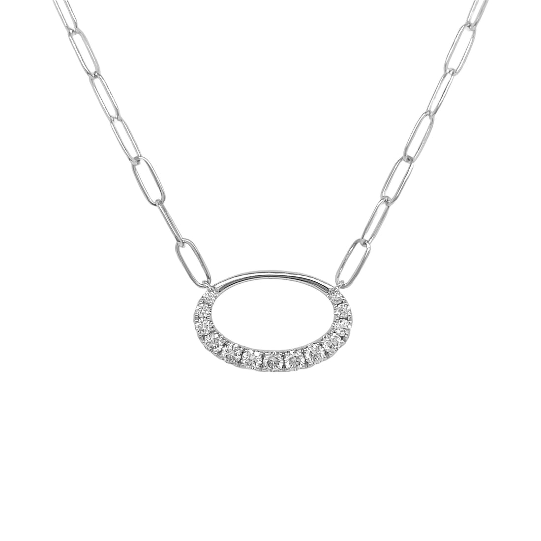 18kt White Gold Diamond Pendant