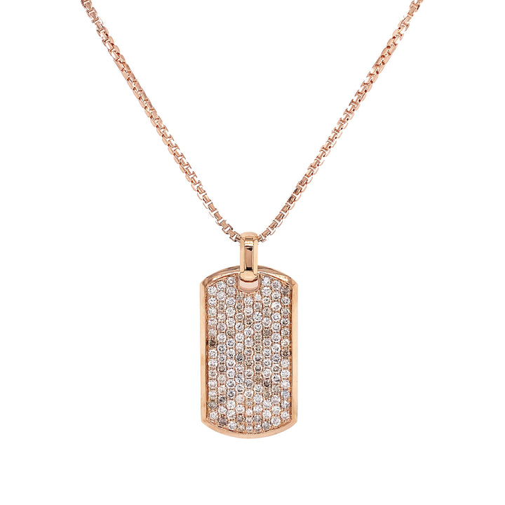 18kt Rose Gold Diamond Pendant