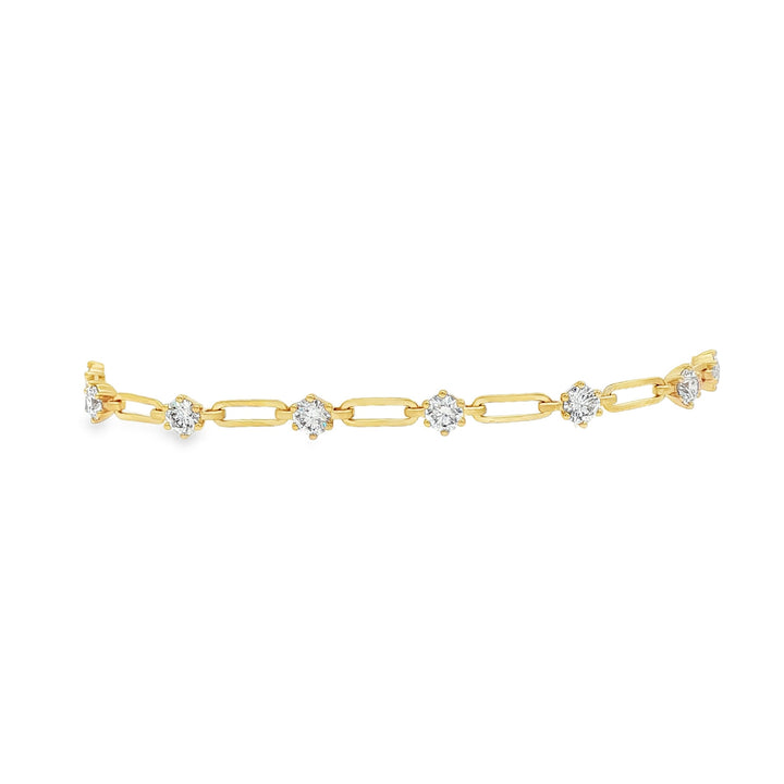 18kt Yellow Gold Lab Diamond Bracelet