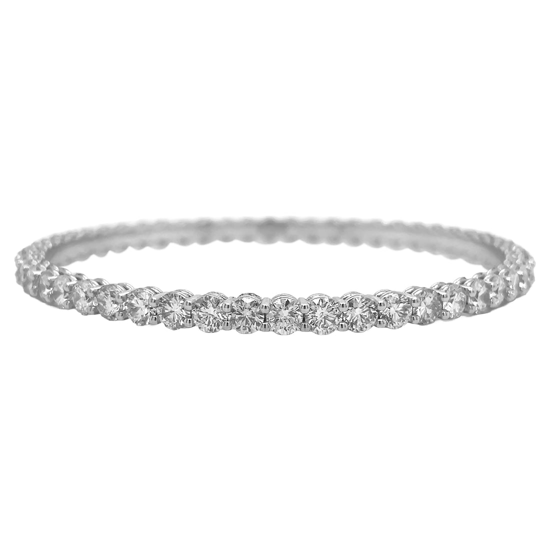 18kt White Gold Diamond Eternity Bangle