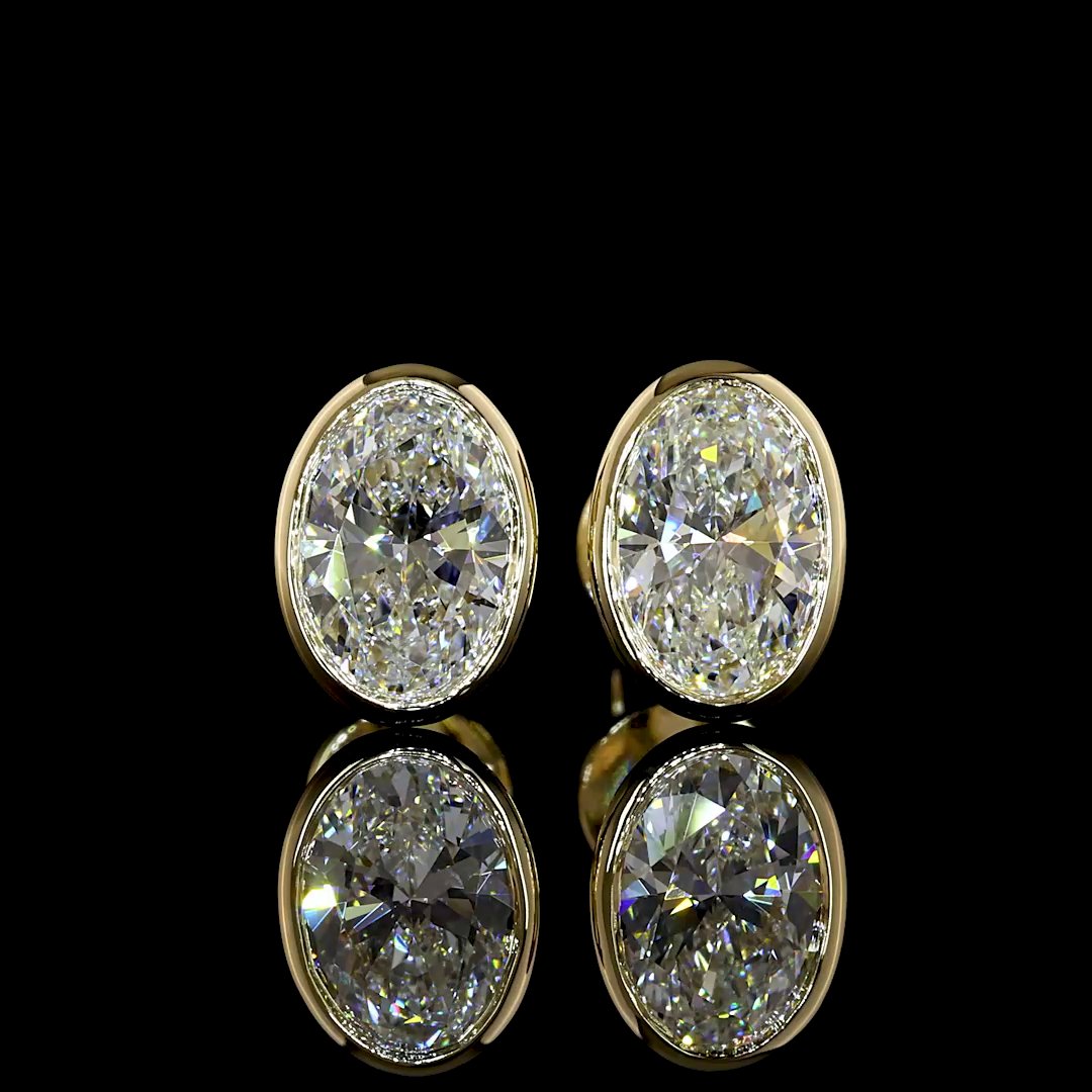 14kt Yellow Gold Lab Diamond Studs