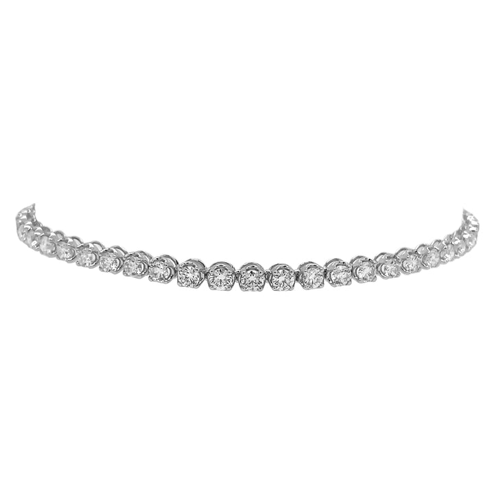 18kt White Gold Diamond Tennins Bracelet