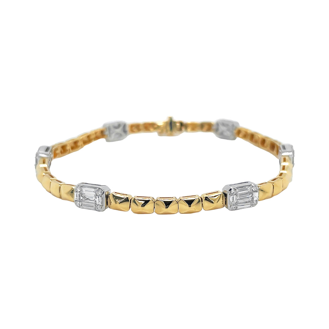 18kt Yellow Gold Diamond Bracelet