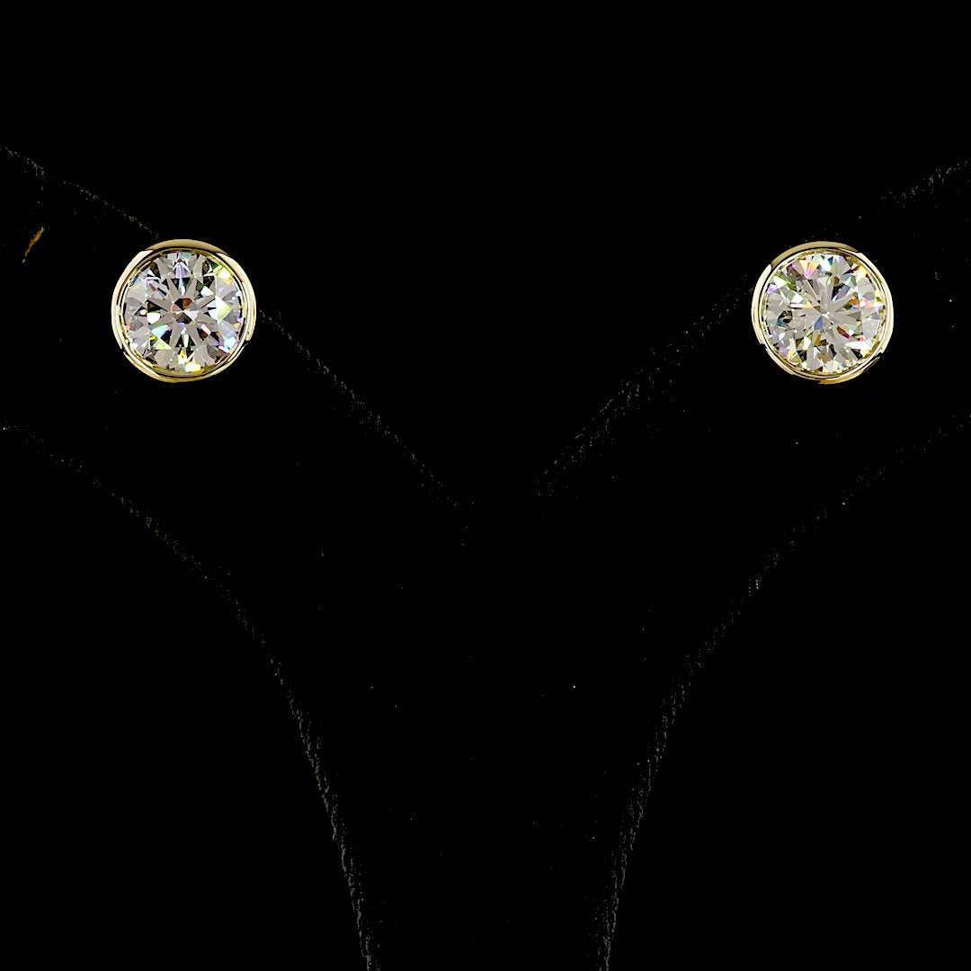 14kt Yellow Gold Lab Diamond Studs
