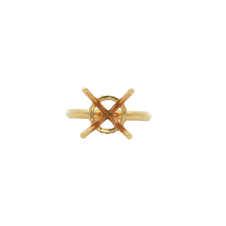 18kt Yellow Gold Diamond Semi-Mount