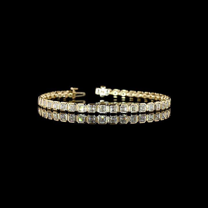 14kt Yellow Gold Lab Diamond Tennis Bracelet