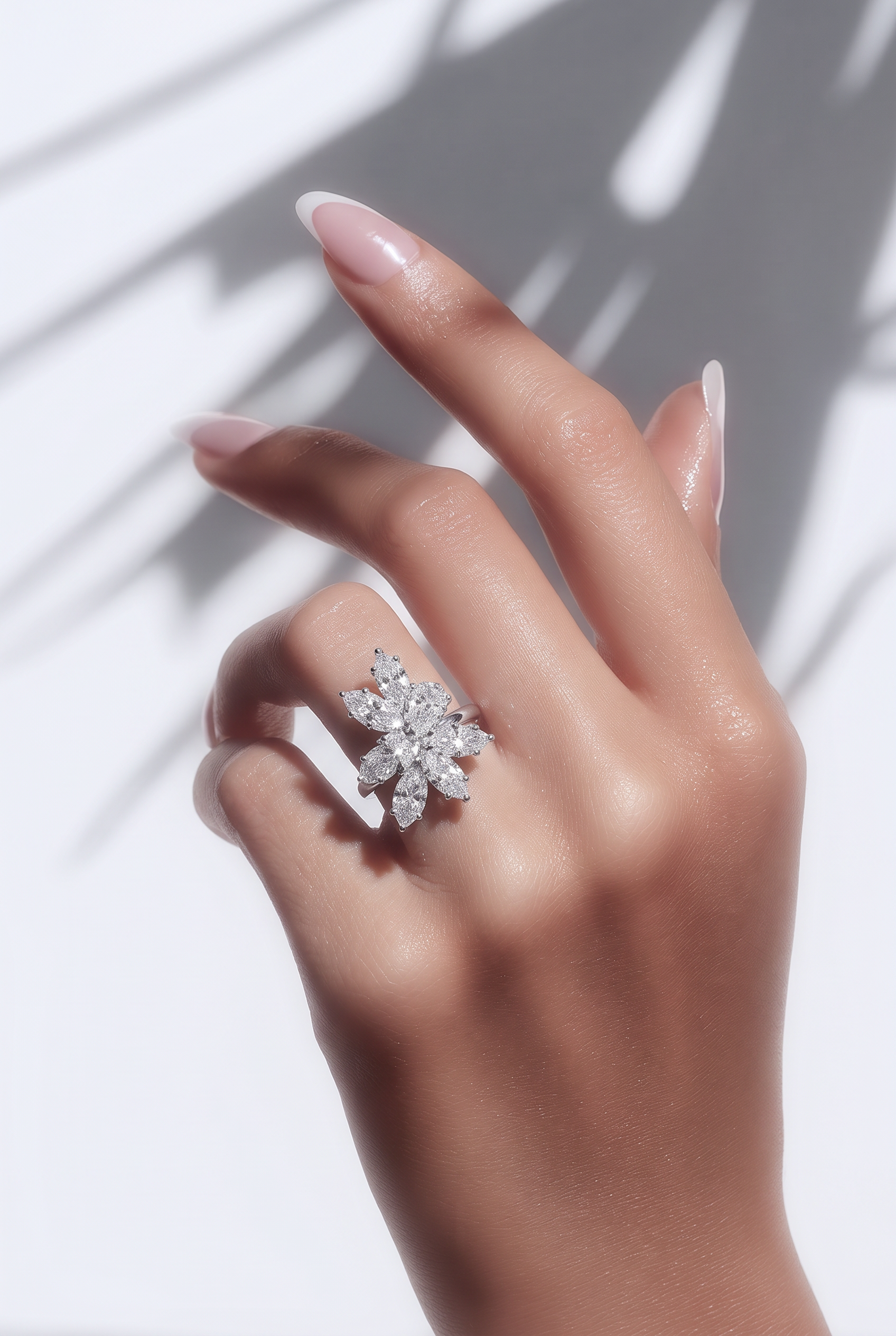18kt White Gold Lab Diamond Ring