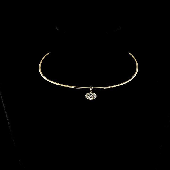 14kt Yellow Gold Lab Diamond Necklace