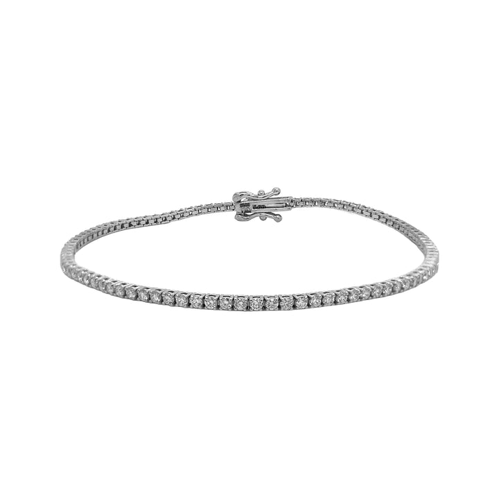14kt White Gold Lab Diamond Tennis Bracelet