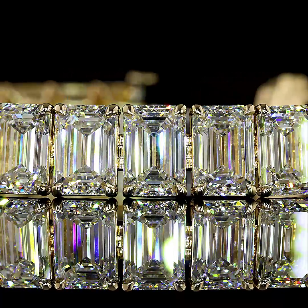 14kt Yellow Gold Lab Diamond Tennis Bracelet